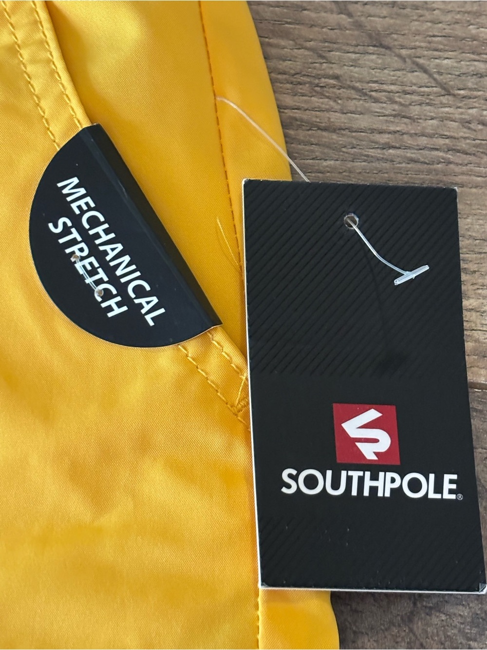 South Pole Yellow Cargo Shorts with Black Drawstring